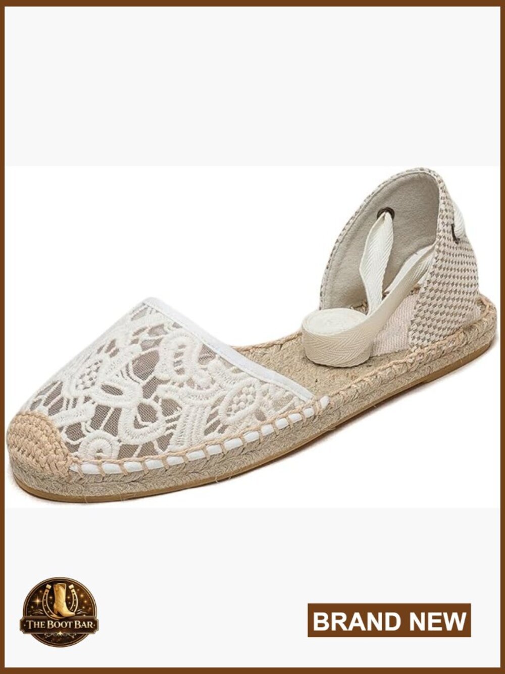Women's Espadrille Flat Sandals Closed Toe Ankle Wrap Lace Up Summer Shoes